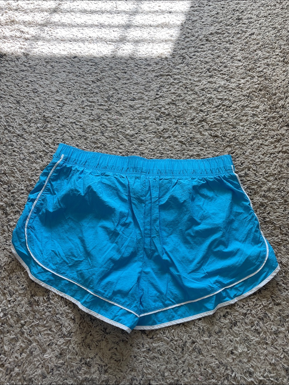 JoyLab Turquoise Athletic Dolphin Shorts with White Trim - Picture 3 of 4